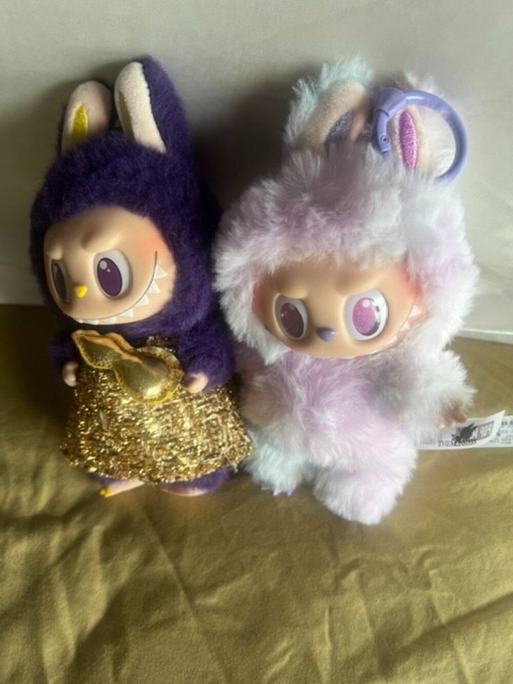 2 Labubu dolls PLUS CASE